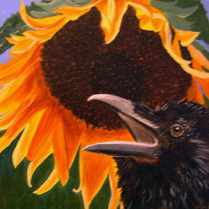 sunflower-crow-kathleen-a-johnson