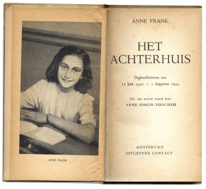 Title page of first Dutch edition of The Diary of a Young Girl