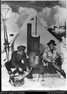 Photo of Frank Hurley and Ernest Shackleton for "Let It Go" blog post