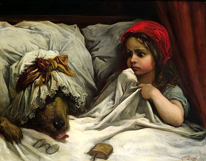 Gustave Doré Iilustration for Little Red Riding Hood for Nightmares blog post