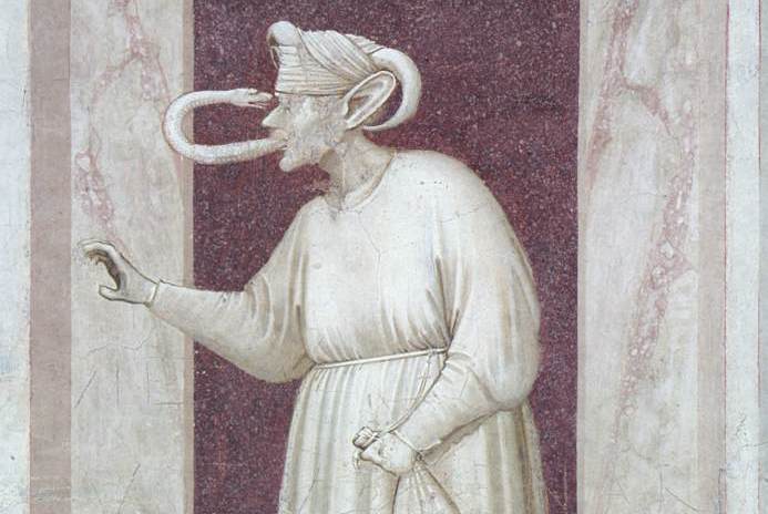 No. 48 The Seven Vices: Envy (Detail) (1306) by Giotto (1266–1337) for Self-Sabotage blog post