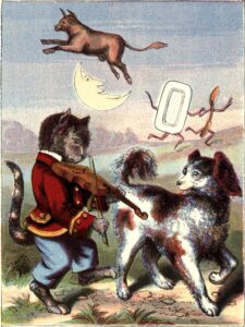 “Hey Diddle Diddle” (from Nursery Rhymes (1885) by Edward Cogger) for poetry blog post